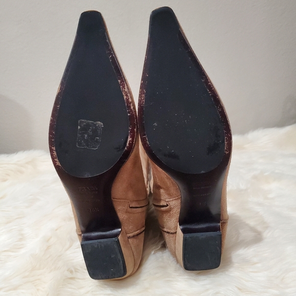 Prada 36.5 Calzature Donna color Desert Suede (Now Vintage) But Current Trend - Picture 5 of 16